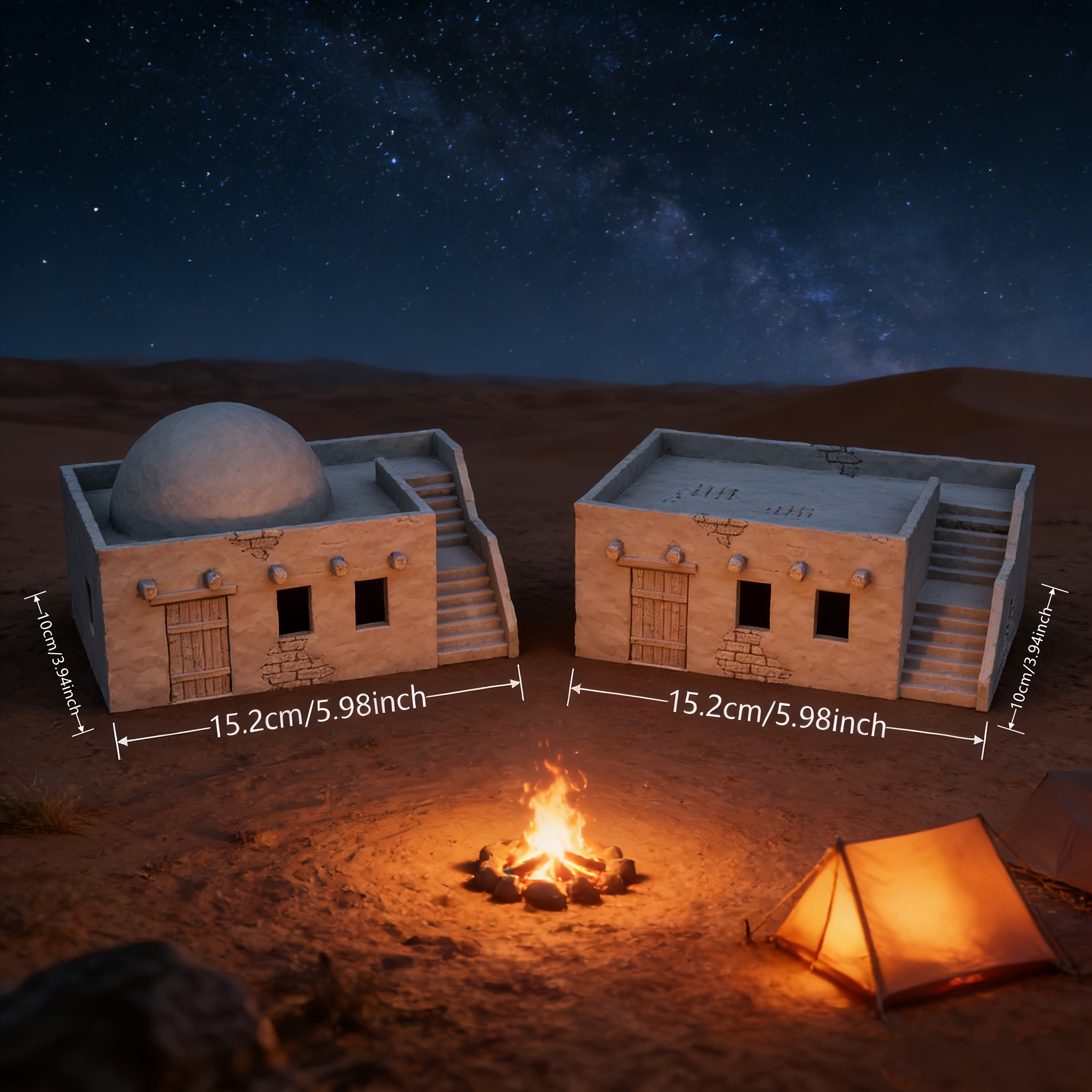 3DMAGIC Arabian Village RPG Terrain Set for Tabletop Games